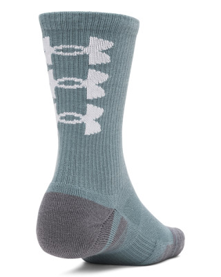 Unisex UA Perf Tech Nov 3pk Crew Socks 