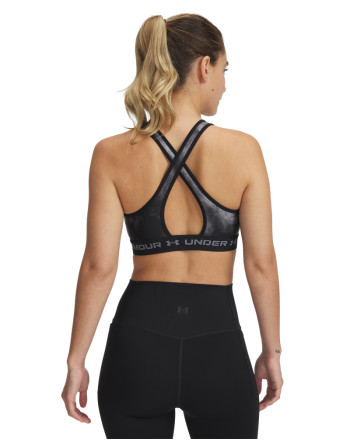 Women's Armour® Mid Crossback Printed Sports Bra 