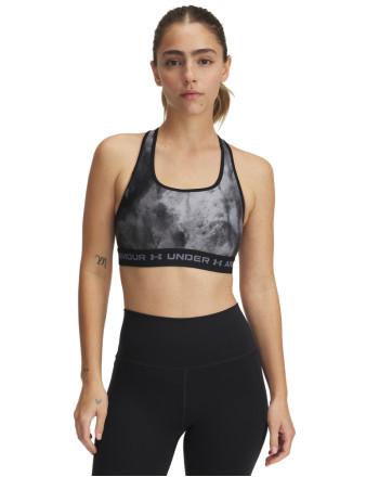 Women's Armour® Mid Crossback Printed Sports Bra 