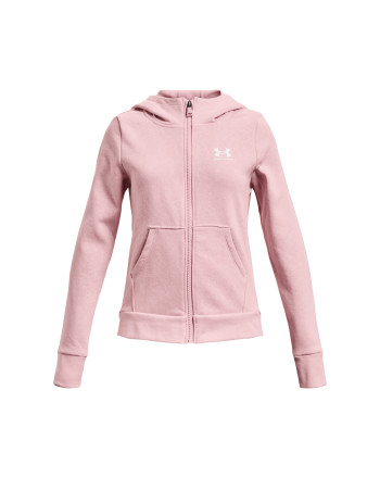Girls' UA Rival Fleece Full-Zip Hoodie 