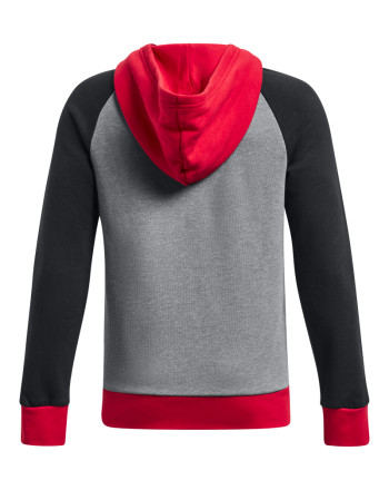 Boys' UA Rival Fleece Script Colorblock Hoodie 