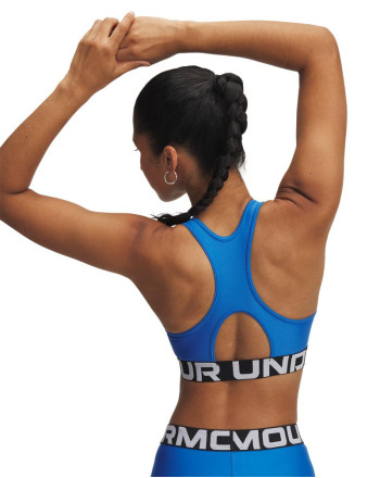 Women's HeatGear® Armour Mid Branded Sports Bra 