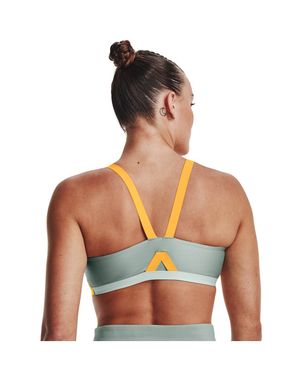 Bra Women's UA Infinity Mid High Neck Shine Sports Bra 