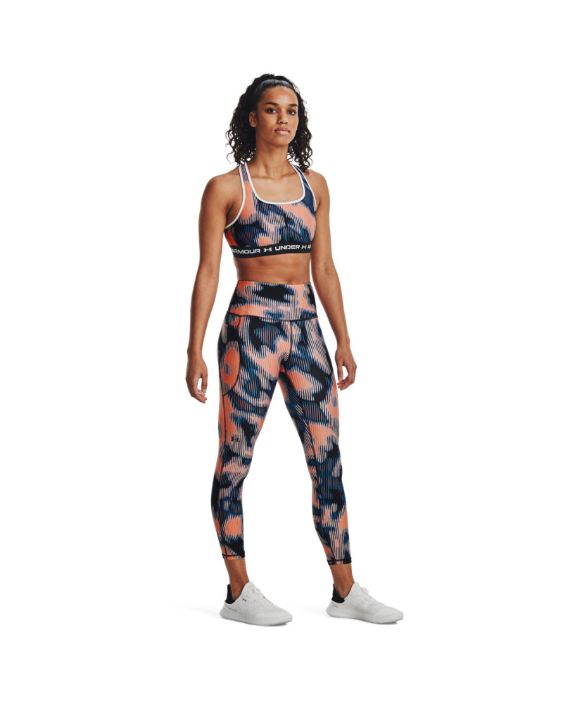 Women's HeatGear® No-Slip Waistband Printed Ankle Leggings 