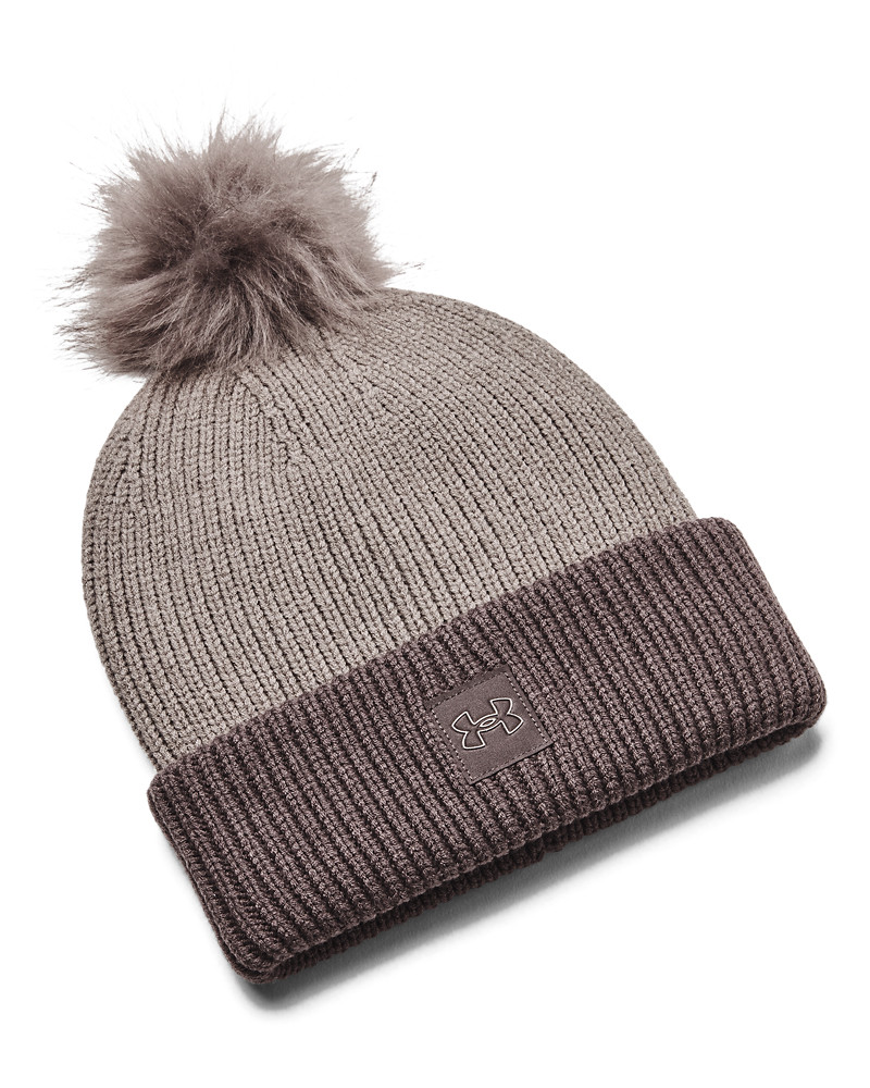 Women's ColdGear® Infrared Halftime Ribbed Pom Beanie 