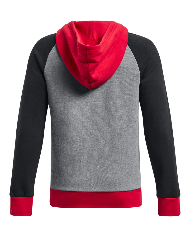 Boys' UA Rival Fleece Script Colorblock Hoodie 