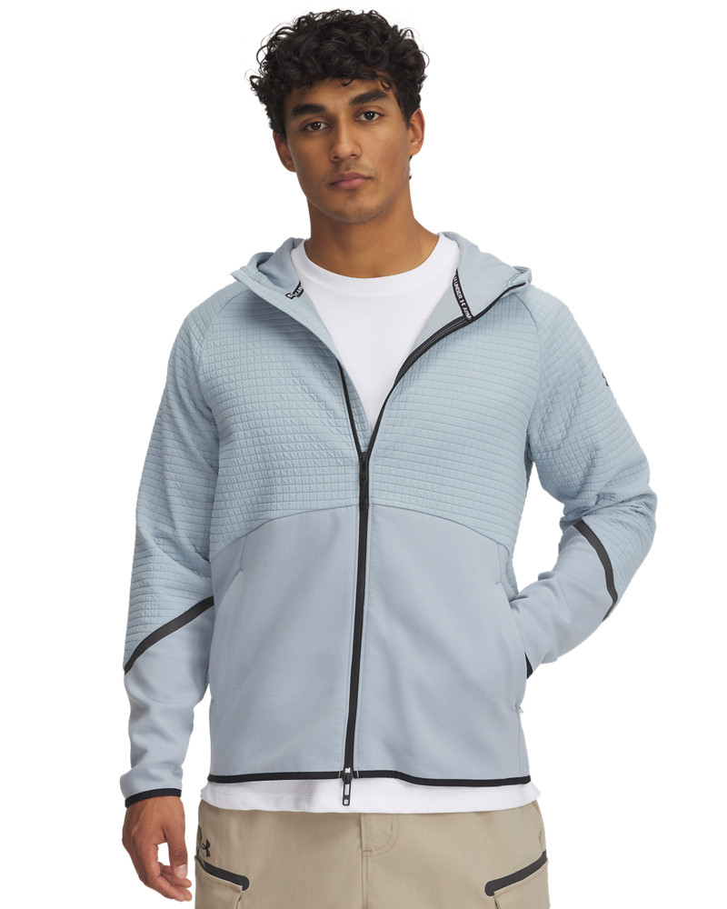Men's UA Unstoppable Fleece Grid Full-Zip 