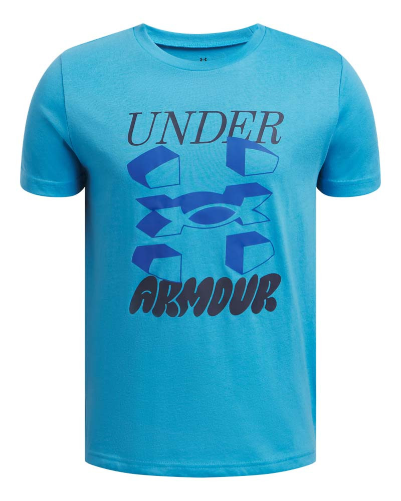 Boys' UA Split Big Logo Short Sleeve 