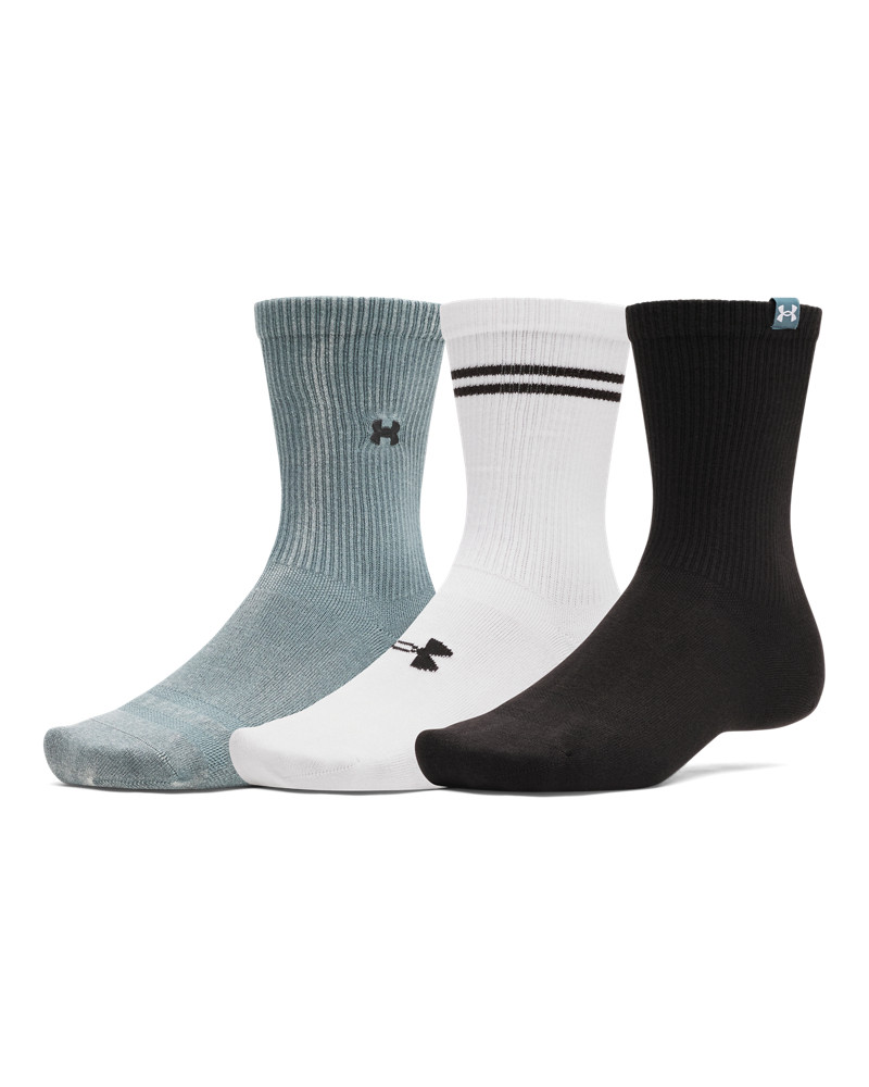 UA Sportstyle Cotton Unisex 3-Pack Crew Socks 
