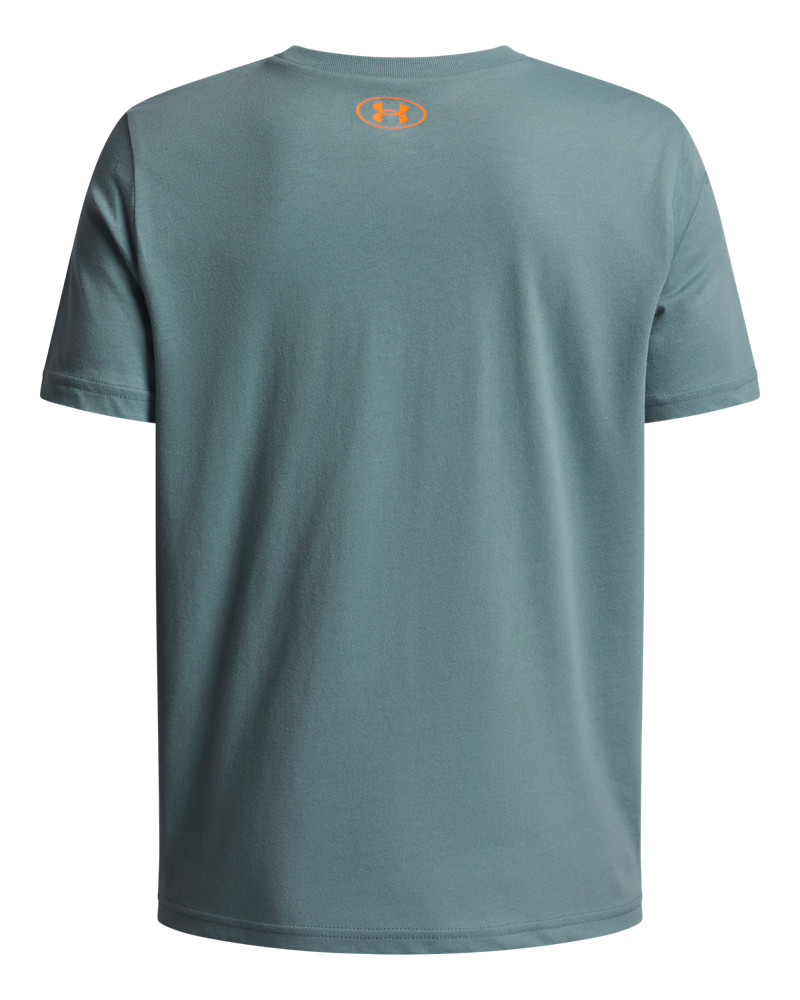 UA Overlay Wordmark Boys' Short Sleeve 